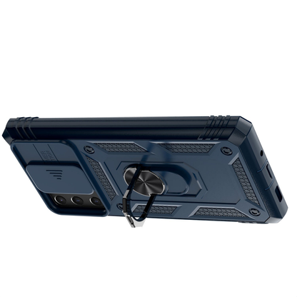 For Samsung Galaxy S21 FE 5G Shockproof Case-Blue