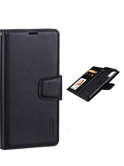 For iPhone 16 Pro Max Wallet Case Black Colour Flip Cover