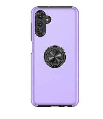 For Samsung Galaxy A05s Slim Case with Metal Ring Stand-Purple Colour