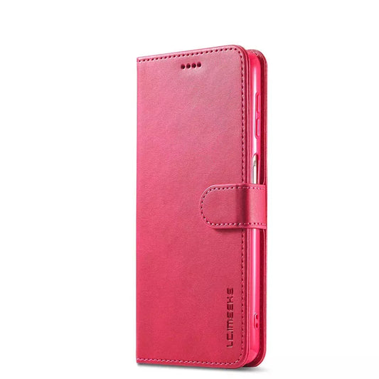 For Samsung Galaxy A16 Matte Wallet Flip Hot Pink colour Case