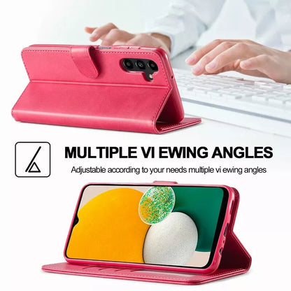 For Samsung Galaxy A16 Matte Wallet Flip Hot Pink colour Case