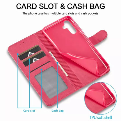 For Samsung Galaxy A16 Matte Wallet Flip Hot Pink colour Case