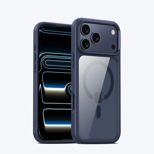 For iPhone 17 Pro Max Case , Magsafe Protective Cover,Navy Blue edge