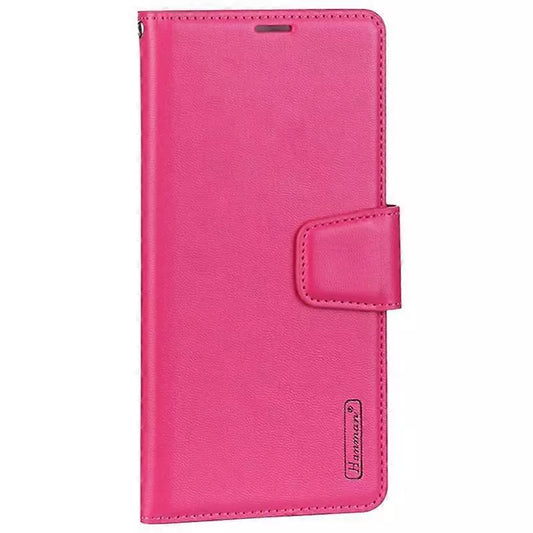 For Samsung Galaxy S25 Wallet Case with Card holder Hot pink Colour Flip Cover