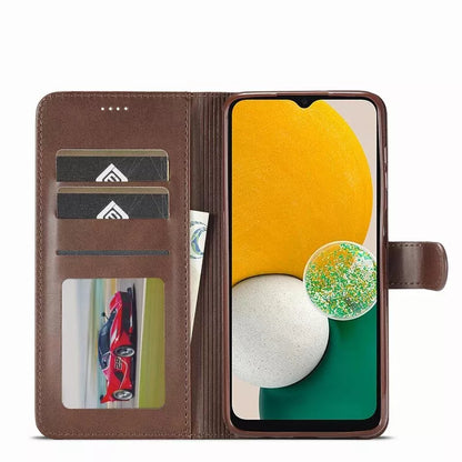 For Samsung Galaxy A16 Matte Wallet Flip Coffee colour Case