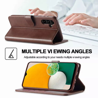 For Samsung Galaxy A16 Matte Wallet Flip Coffee colour Case