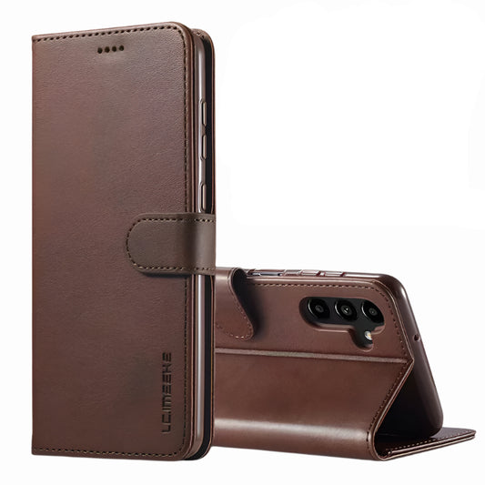 For Samsung Galaxy A16 Matte Wallet Flip Coffee colour Case