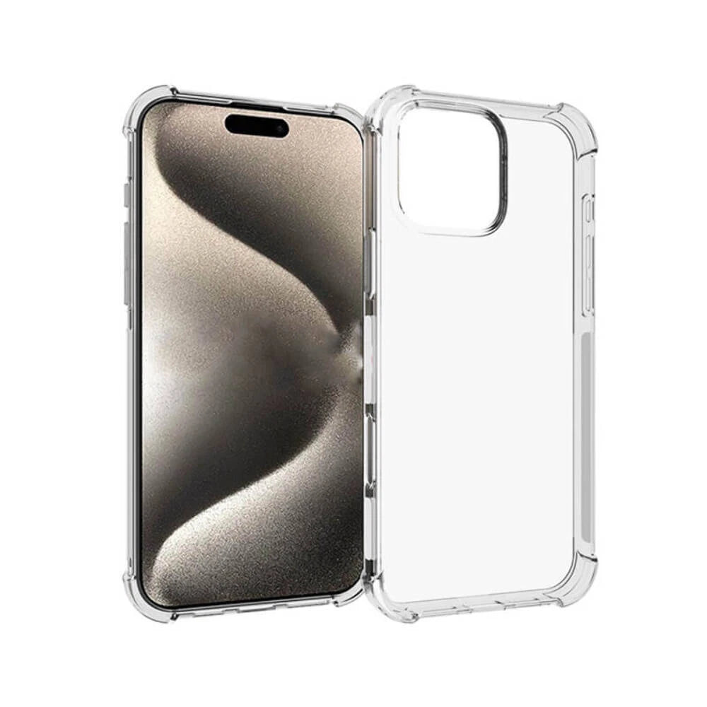 For iPhone 16 Pro Max Case Clear TPU Shockproof