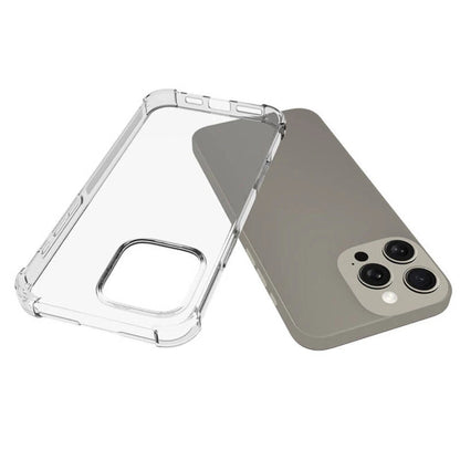 For iPhone 16 Pro Max Case Clear TPU Shockproof