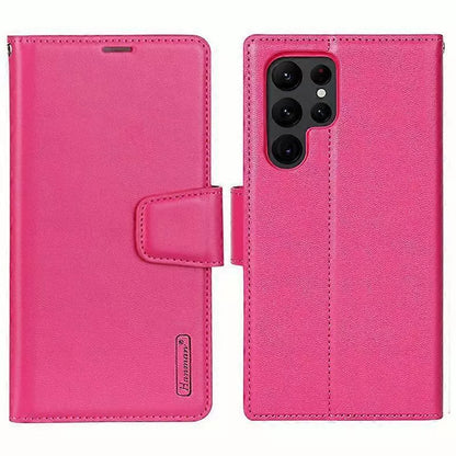 For Samsung Galaxy S25 Ultra Wallet Case with Card holder Hot pink Colour Flip Cover