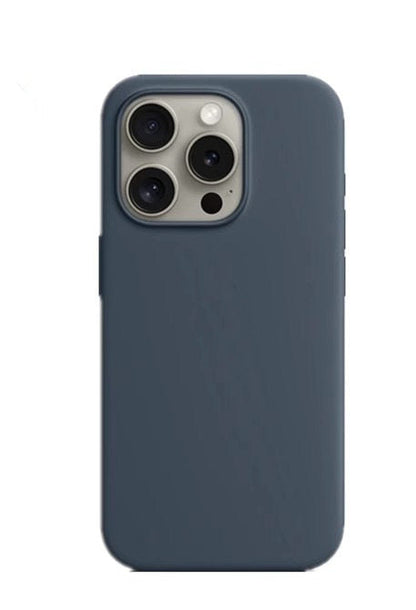 For iPhone 16 Pro Max Silicone Case -Navy Blue, Slim Fit Cover