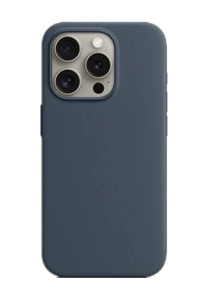 For iPhone 16 Pro Max Silicone Case -Navy Blue, Slim Fit Cover
