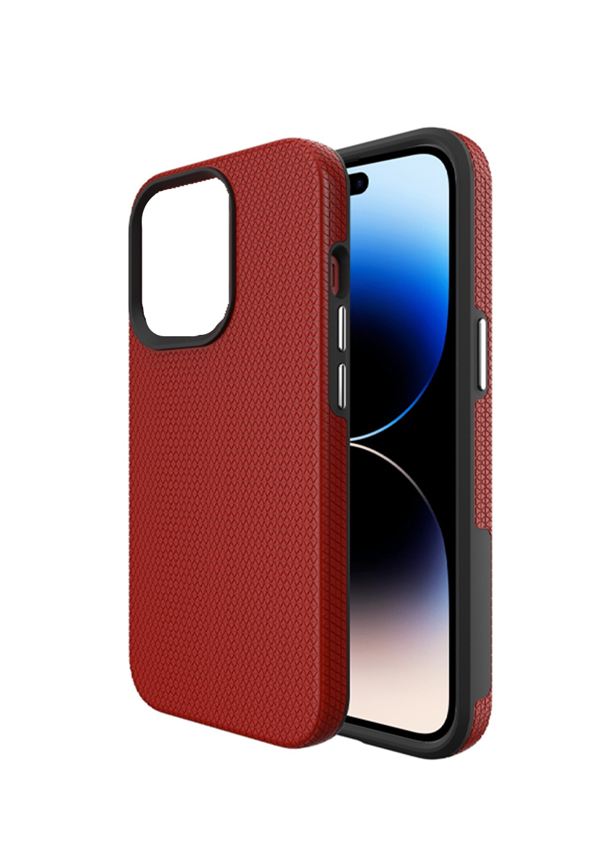 For iPhone 14 Shockproof Case Rugged Red Case