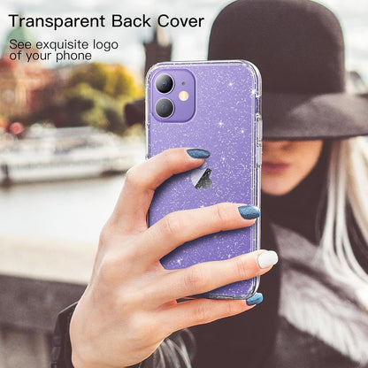 For iPhone 12/12 Pro, 6.1-Inch, Bling Sparkle Shockproof Phone Cover