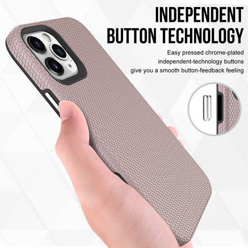 For iPhone 16 Pro Max Shockproof Case Rugged Rosegold Case