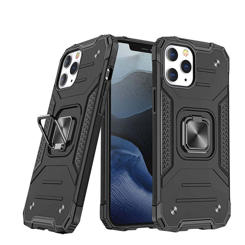 For iPhone 13 Pro Max Black Magnetic Phone Protective case