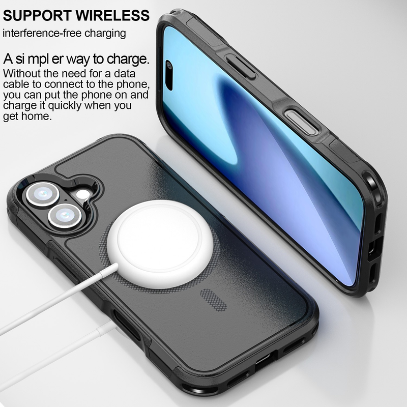 For iPhone 17 Pro MagSafe Case Heavy Duty Shockproof Rugged Cover