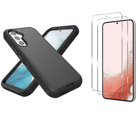 For Samsung Galaxy S21 Plus Heavy duty  Builder Case + 2 Screen Protectors