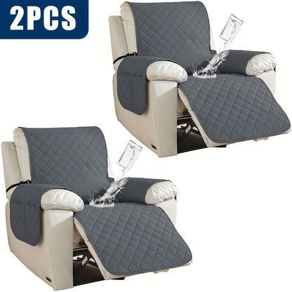 2pcs Waterproof Recliner Chair Non-Slip Cover