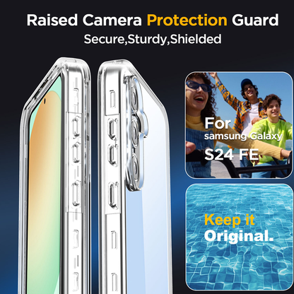 For Samsung Galaxy S24 FE Case Clear Shockproof Heavy Duty  Phone Cover