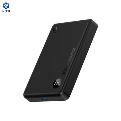 Sleek Portable 10000mAh Magsafe Fast Charge Black Power Bank
