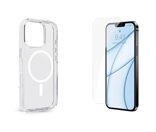 For iPhone 14 Plus Clear Case MagSafe + 1x Screen Protector
