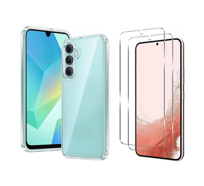 For Samsung Galaxy S21 Plus Tough Clear Case + 2 Screen Protectors