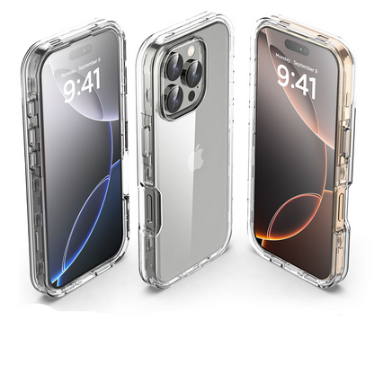 For iPhone 16 Pro Max Case Shockproof Heavy Duty Clear Cover