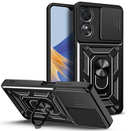 For Oppo A40 5G Shockproof case with Camera Lens Protection-Black