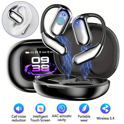 Wireless Bluetooth 5.4 Headphone Active Earphones-Black