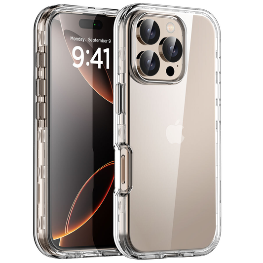 For iPhone 16 Pro Case Shockproof Heavy Duty Clear Cover