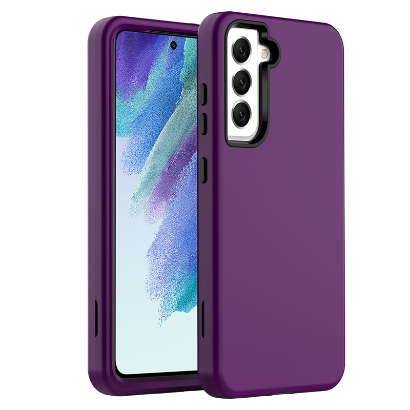 For Samsung Galaxy S21 FE Shockproof Heavy Duty Case -Purple