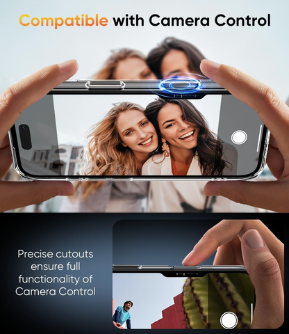 For iPhone 16 Plus Magnetic Case Clear  Protective Cover