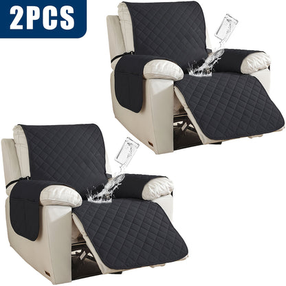 2pcs Waterproof Recliner Chair Non-Slip Cover