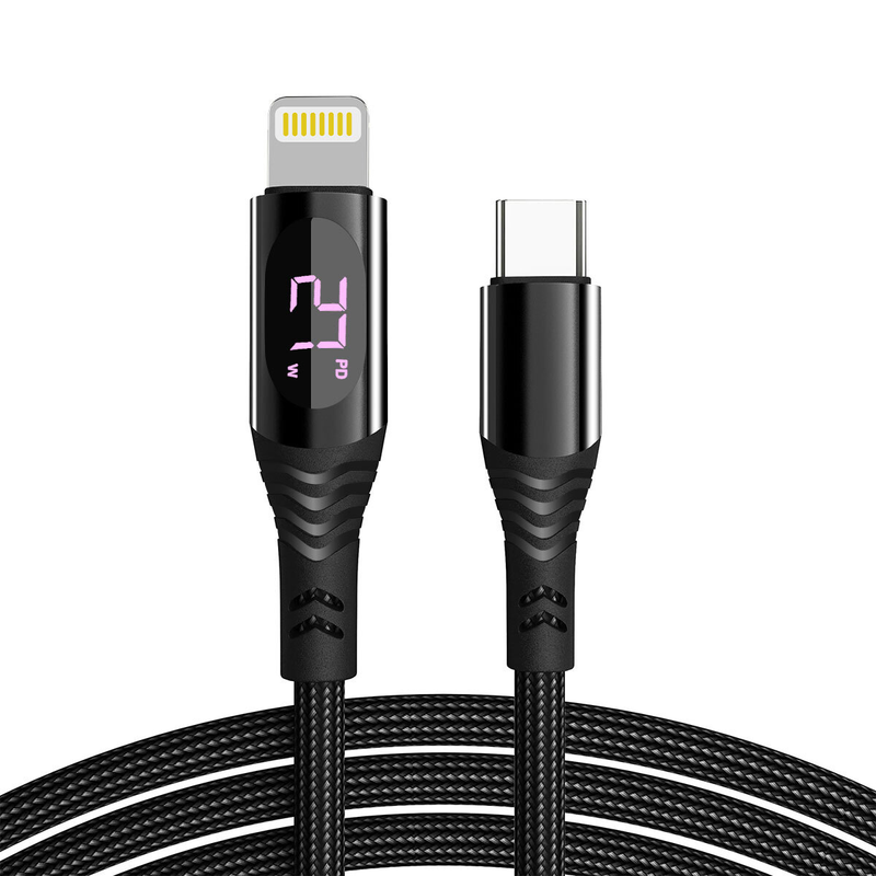 3 PCs Braided Type C to lightning  27W PD Fast Charging data Cable-2m