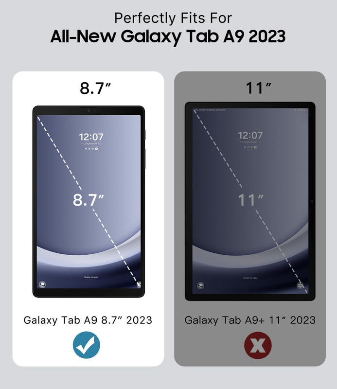 For Samsung Galaxy Tab A9 Tablet Case 8.7 inch Folio Stand Smart Cover