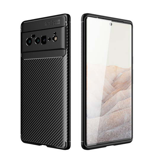 For Google Pixel 8 Pro Case Slim Carbon Fiber Shockproof Heavy Duty Cover
