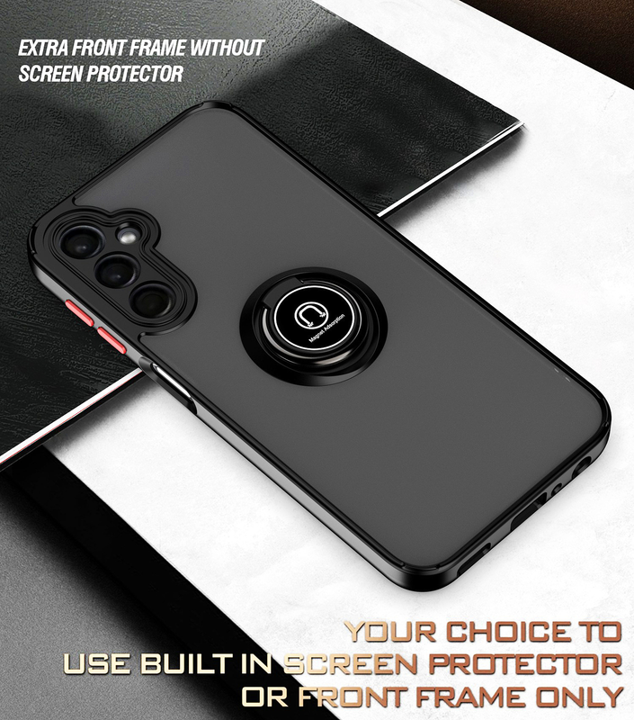 For Samsung A05s Case with Car Mount Magnetic Ring Shockproof Cove