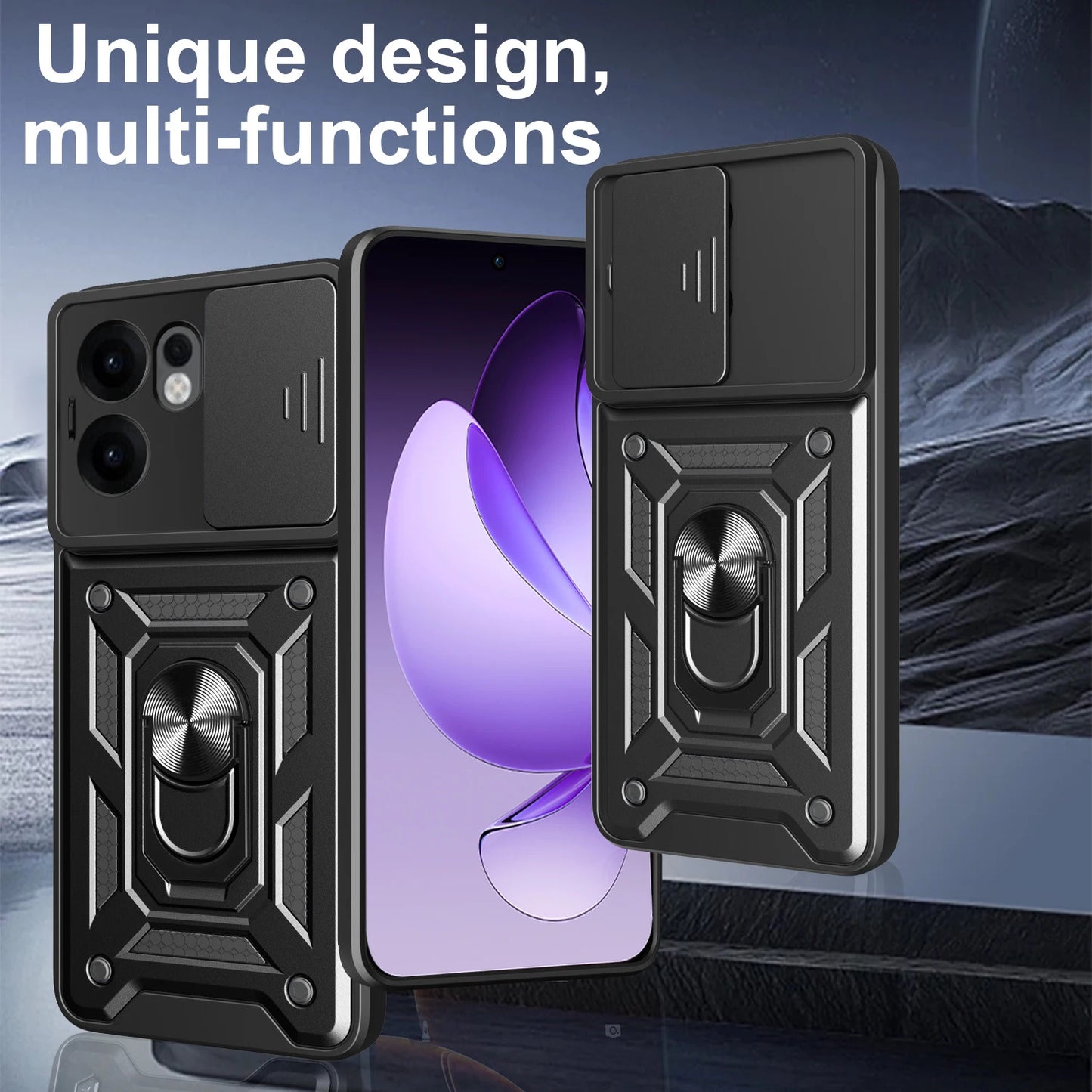 For Oppo Reno13 Pro Shockproof kickstand Case