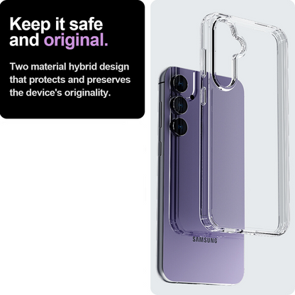 For Samsung Galaxy S25 Plus Clear Shockproof  Protective Case