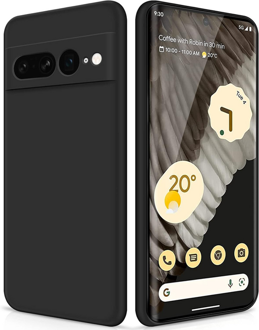 For Google Pixel 7 Case Silicone Slim  Shcokproof Black Case