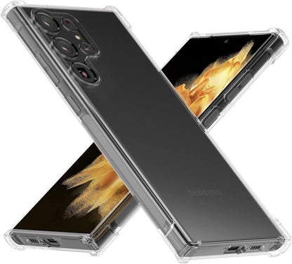 For Samsung Galaxy S25 Ultra Edge S24 S23 S21 Flexible Clear Shockproof  TPU case