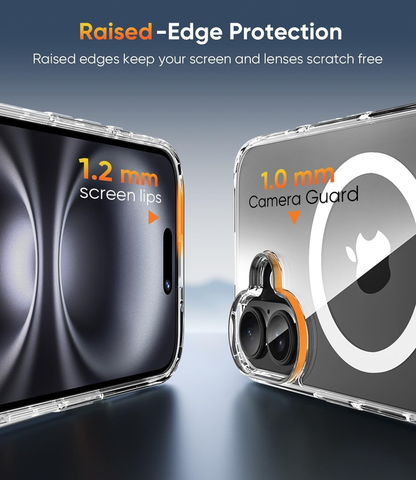 For iPhone 16 Plus Magnetic Case Clear  Protective Cover