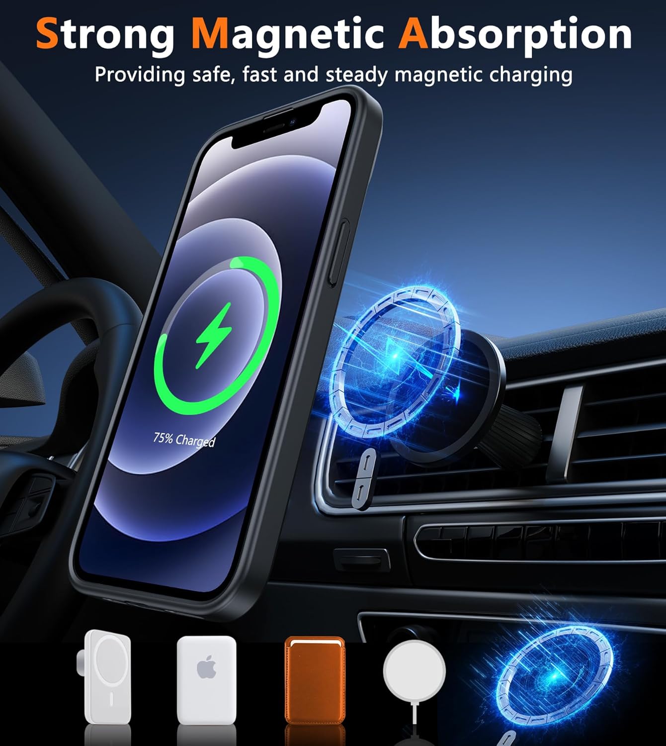 For iPhone 12 Magnetic Matte Textured  Drop Protection Slim Durable Shockproof  case
