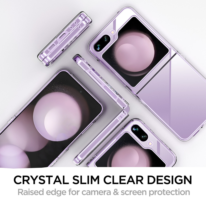 For Samsung Galaxy Z Flip5 Clear Phone Case Slim Transparent