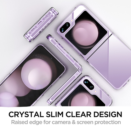 For Samsung Galaxy Z Flip5 Clear Phone Case Slim Transparent