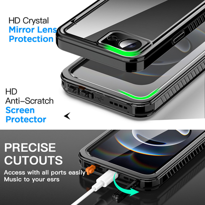 For iPhone 16E Case Waterproof Shockproof Heavy Duty Tradie Case
