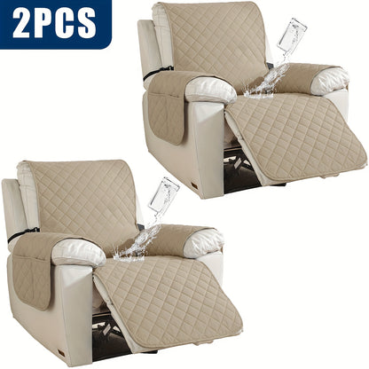 2pcs Waterproof Recliner Chair Non-Slip Cover