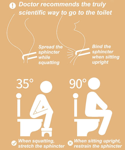 Bamboo Toilet Stool -  Non-Slip Squat Stool for Adults and Kids,Portable Bathroom Foot Support