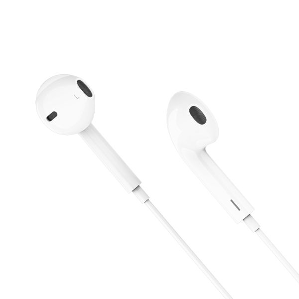 Handsfree Lightning Earphones Headphones Earbuds-White